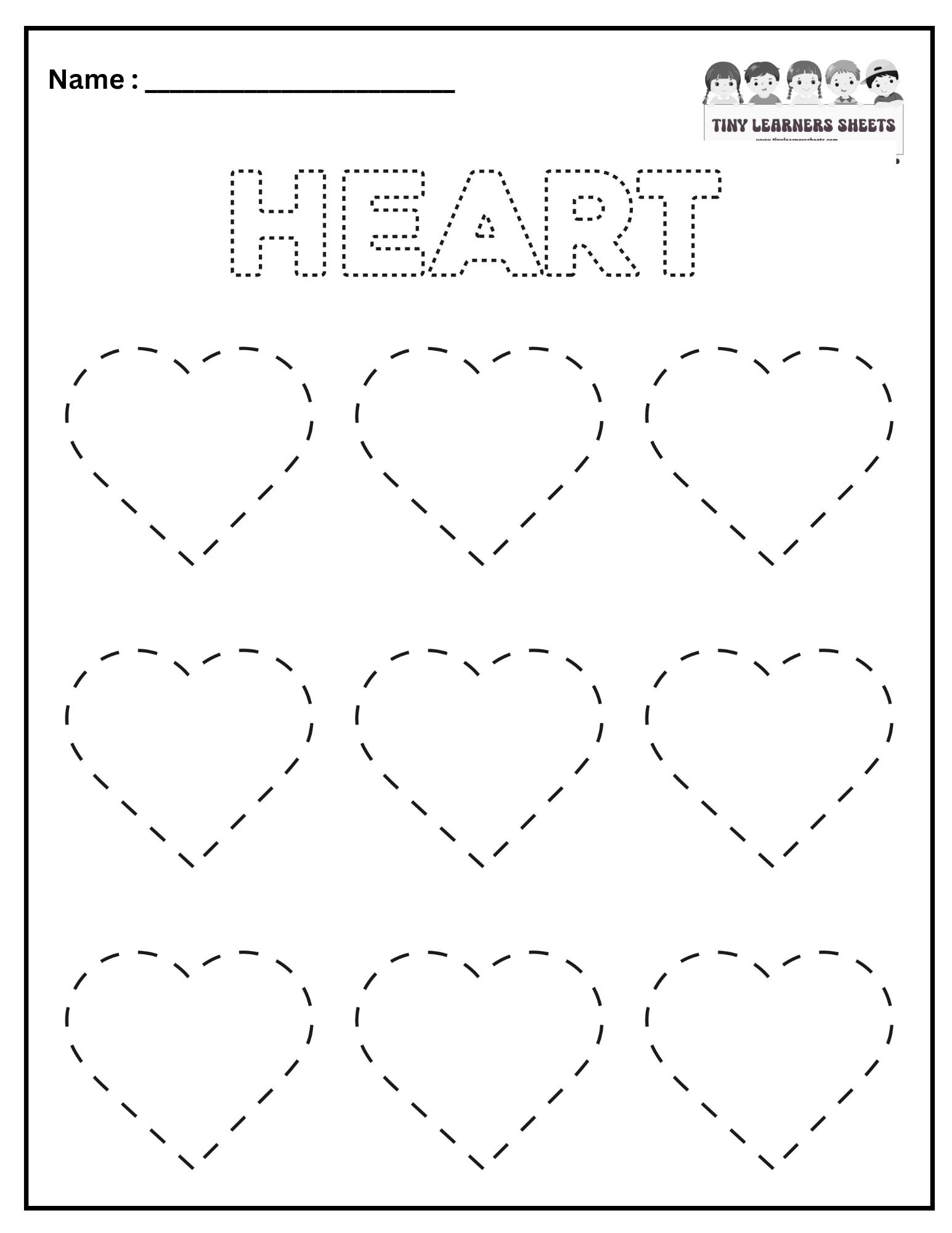 Trace Heart Shape